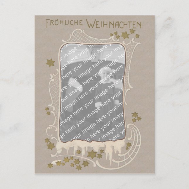 Deutscher Kunst Nouveau Feiertagspostkarte (Vorderseite)