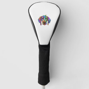 Deutscher Kurzgepeitscher Hundegesicht Bunter Pop Golf Headcover