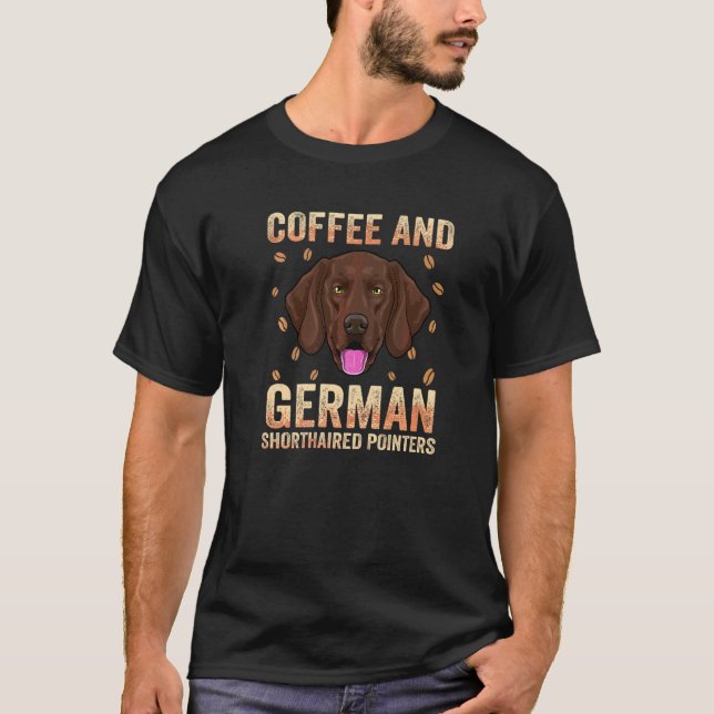 Deutscher Kurzhaariger Pointer-Hundebekleidung Kaf T-Shirt (Vorderseite)