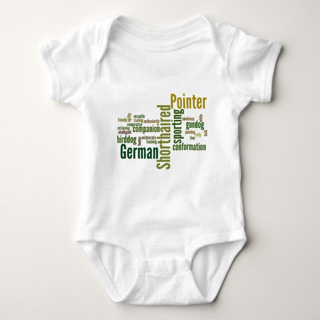 Deutscher kurzhaariger Zeiger Baby Strampler (Vorderseite)