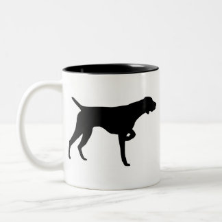 Deutscher kurzhaariger Zeiger-Gang Zweifarbige Tasse