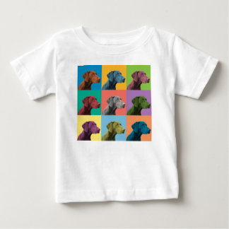 Deutscher kurzhaariger Zeiger Pop-Kunst Baby T-shirt