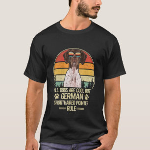 Deutscher Kurzläufer-Regel Vintager Retrohund T-Shirt
