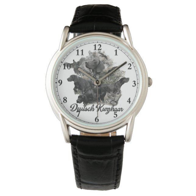 Deutscher Kurzzeiger Armbanduhr (Vorderseite)
