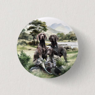 Deutscher Kurzzeiger Button