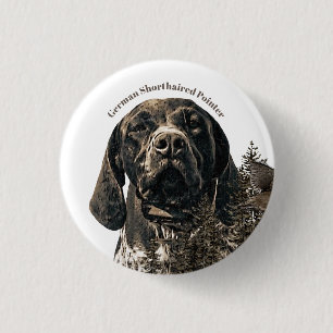 Deutscher Kurzzeiger Button