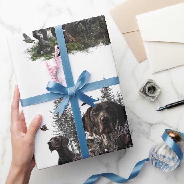 Deutscher Kurzzeiger Geschenkpapier (Schenken)