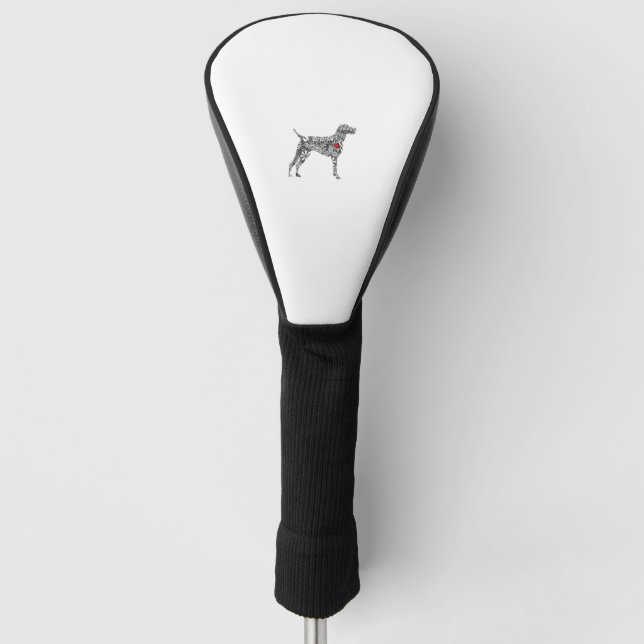 Deutscher Kurzzeiger GSP Hund Mama I Liebe hören Golf Headcover (Vorderseite)