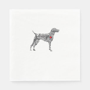 Deutscher Kurzzeiger GSP Hund Mama I Liebe hören Serviette