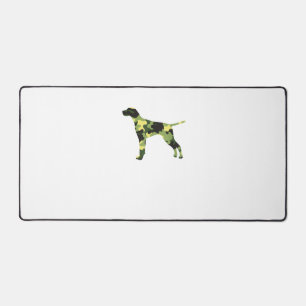 Deutscher Kurzzeiger _ Hund Camouflage Silhouette Schreibtischunterlage