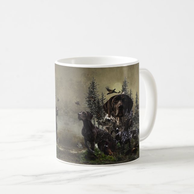 Deutscher Kurzzeiger Kaffeetasse (VorderseiteRechts)