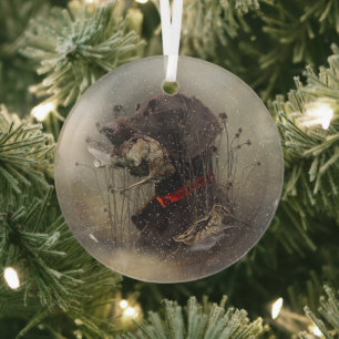 Deutscher Kurzzeiger Ornament Aus Glas
