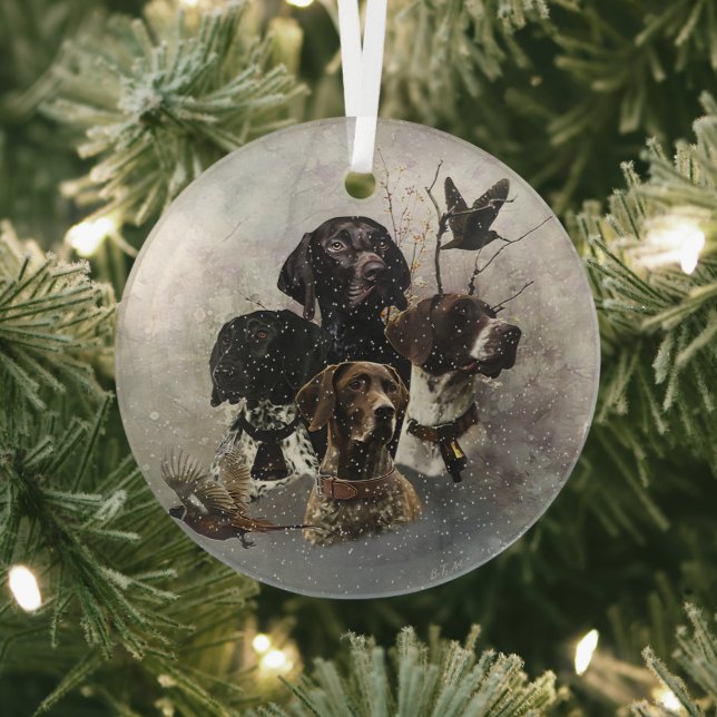 Deutscher Kurzzeiger Ornament Aus Glas (InSitu)