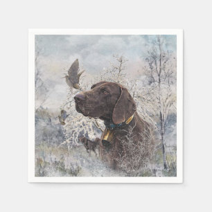 Deutscher Kurzzeiger Serviette