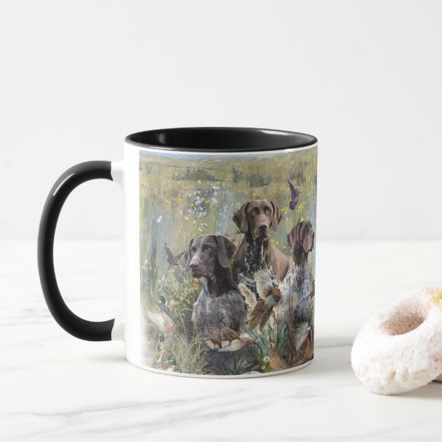 Deutscher Kurzzeiger Tasse (Mit Donut)
