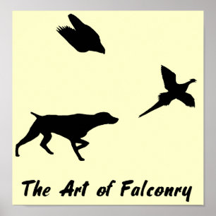 Deutscher Kurzzeiger und Falconie Poster