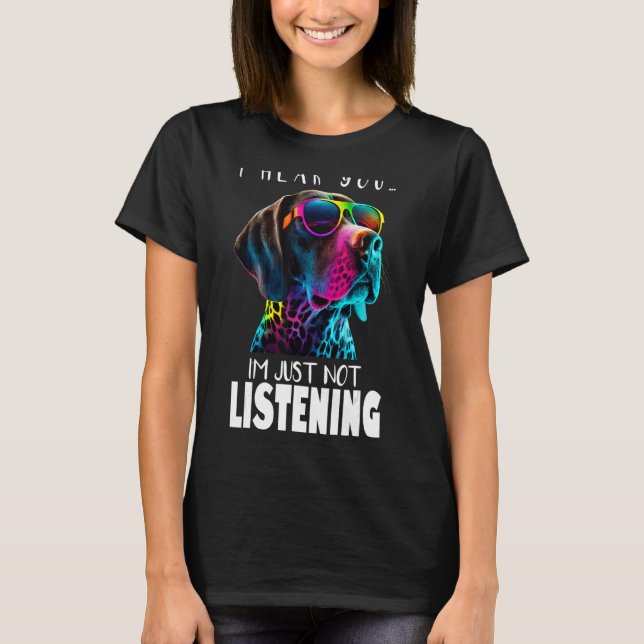 Deutscher Kurzzeitpointer APS Vater Mama 1 T-Shirt (Vorderseite)