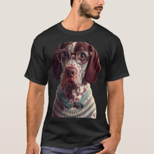 Deutscher Kurzzeitpointer GSP Mama Vater T-Shirt