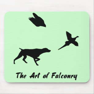 Deutscher Kurzzeitpointer und Falconry Mousepad