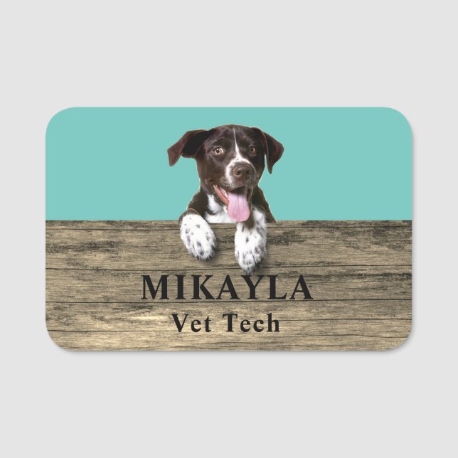 Deutscher Kurzzeitpointer Welppy Veterinary     Namensschild (Vorderseite)