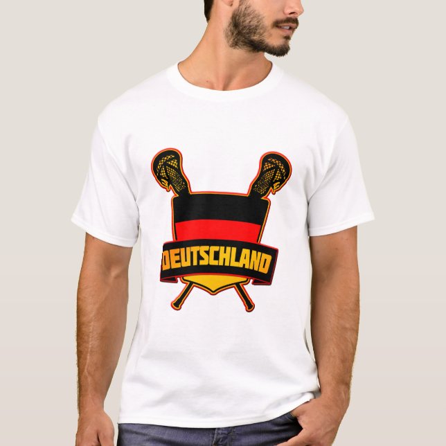 Deutscher Lacrosse T-Shirt (Vorderseite)