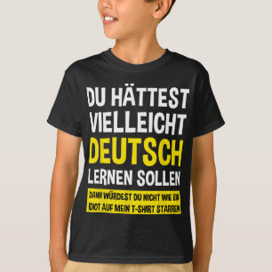 Deutscher Lautsprecher lernen - Funny Germany Flag T-Shirt