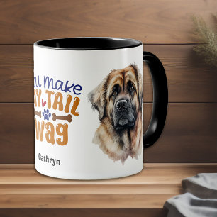 Deutscher Leonberger Hund Du machst meinen Schwanz Tasse