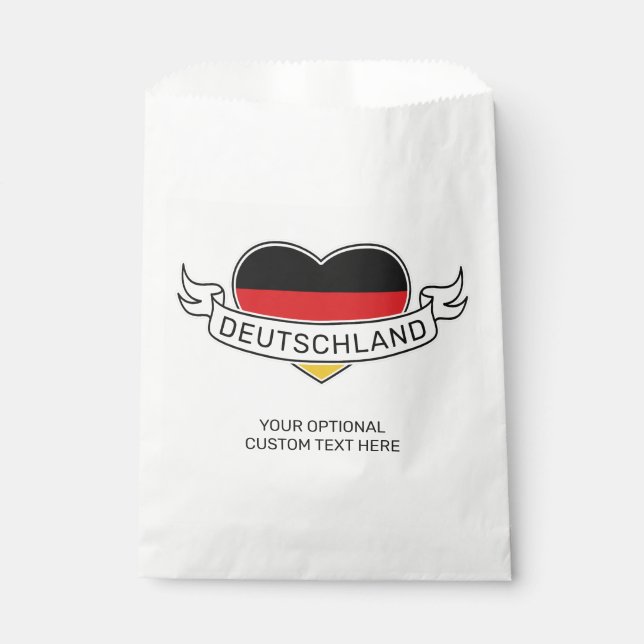 Deutscher Liebe Individuelle Name Geschenktütchen (Vorderseite)