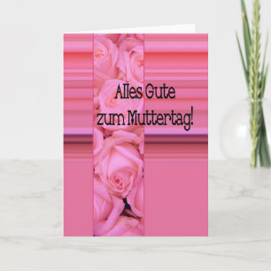 Deutscher Muttertag glücklich! Karte