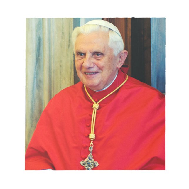 Deutscher Papst Benedict Notizblock (Vorderseite)