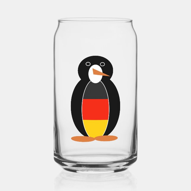 Deutscher Pinguin Dosenglas (Vorderseite)