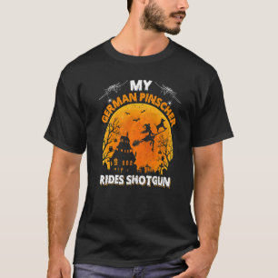 Deutscher Pinscher fährt Shotgun Deutscher Pinsche T-Shirt