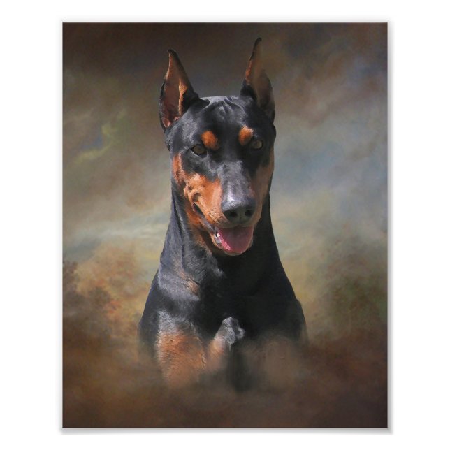 Deutscher Pinscher Fotodruck (Vorne)