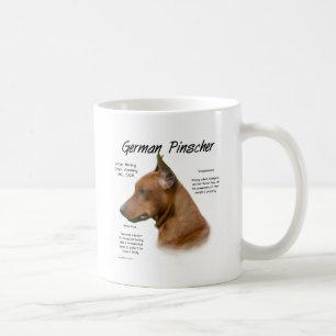 Deutscher Pinscher Geschichtsentwurf Kaffeetasse