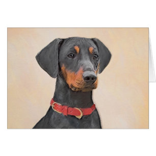 Deutscher Pinscher Malerei Originale Tierkunst