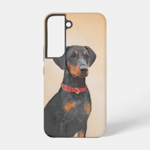 Deutscher Pinscher Malerei Originale Tierkunst Samsung Galaxy Hülle