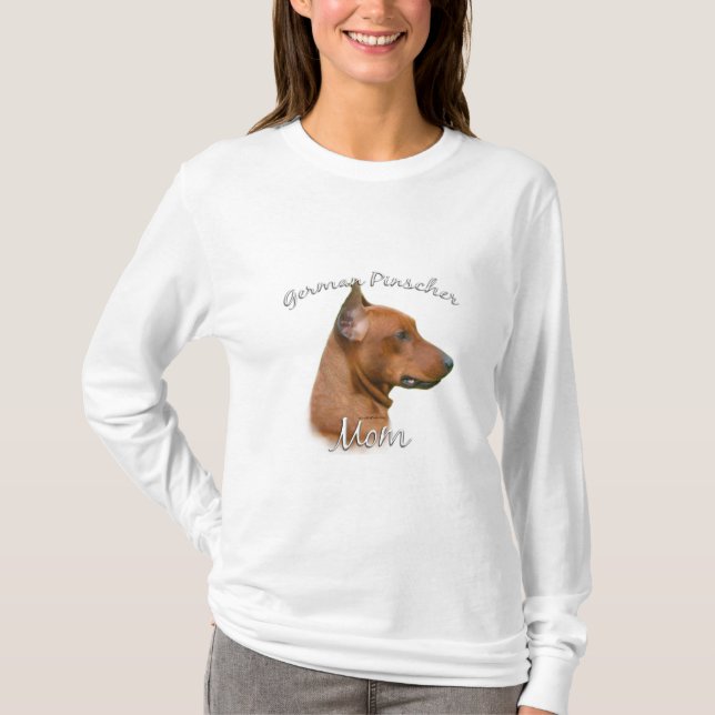 Deutscher Pinscher Mama 2 T-Shirt (Vorderseite)