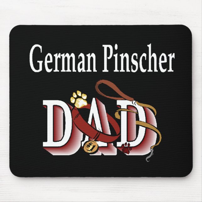 Deutscher Pinscher Vater Geschenke Mousepad (Vorne)