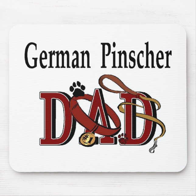 Deutscher Pinscher Vater Geschenke Mousepad (Vorne)