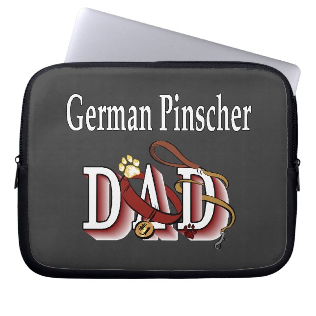 Deutscher Pinscher Vater Laptopschutzhülle (Vorderseite)