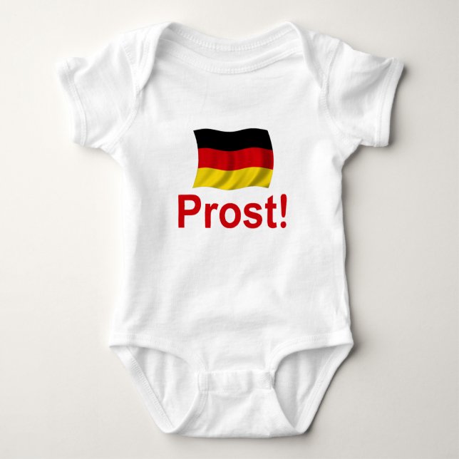 Deutscher Prost! Baby Strampler (Vorderseite)