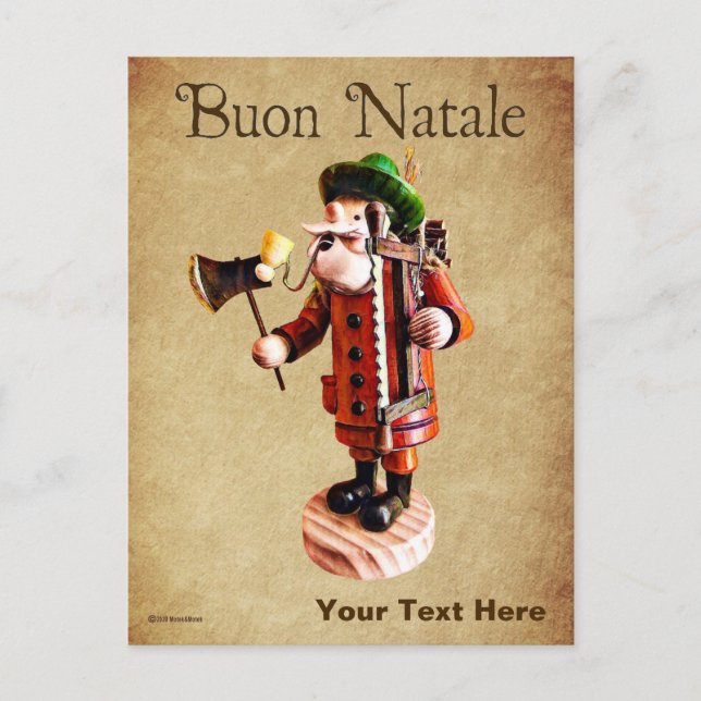 Deutscher "Raucher Man" - Anfängerbrenner Postkarte (Vorderseite)