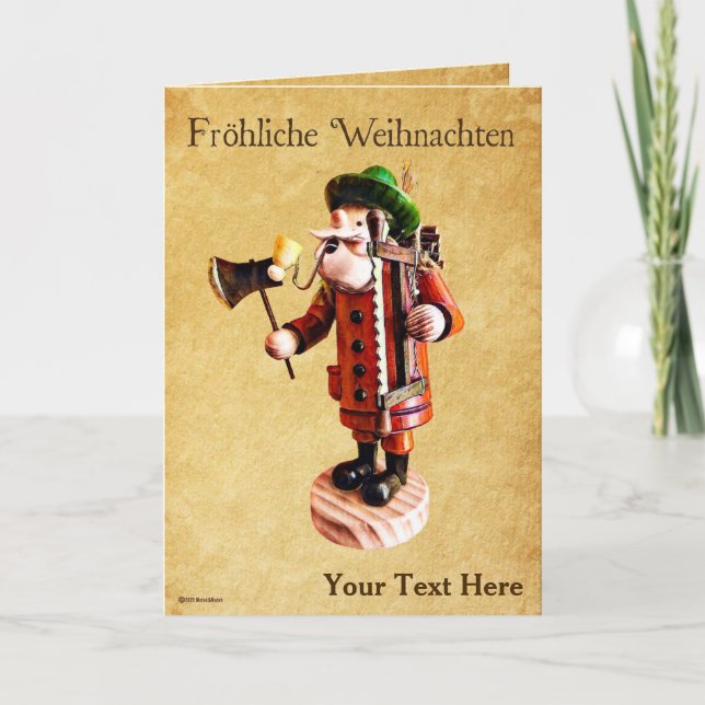 Deutscher "Raucher-Mann" - Einsteigerbrenner Karte (Vorderseite)