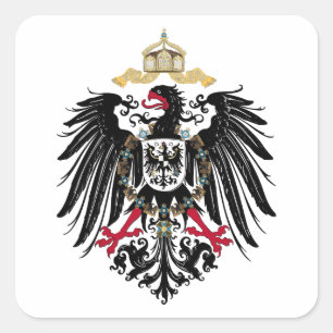 Deutscher Reichsadler Quadratischer Aufkleber