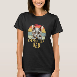 Deutscher Rex-Katzendaddy Retro Vintage Lustig Ich T-Shirt
