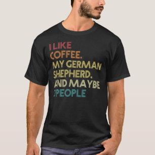 Deutscher Schäferbesitzer Dog Kaffee Lover Funny S T-Shirt