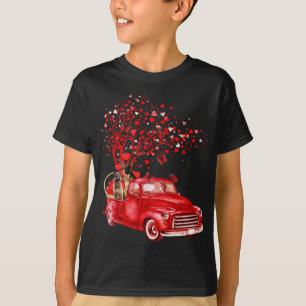Deutscher Schäferfahrer Red Truck Valentine Butter T-Shirt