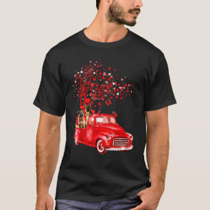 Deutscher Schäferfahrer Red Truck Valentine Butter T-Shirt