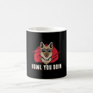 Deutscher Schäferhaufen Sie Dog Vintag Funny Kaffeetasse