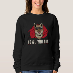 Deutscher Schäferhaufen Sie Dog Vintag Funny Sweatshirt